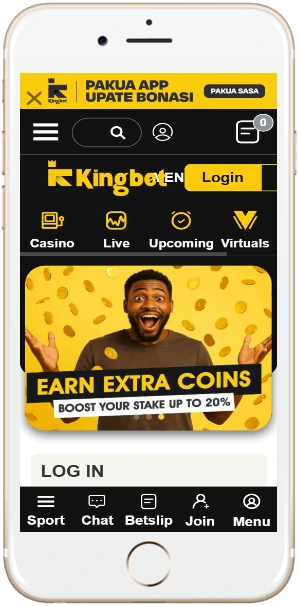 KingBet Tanzania app on mobile